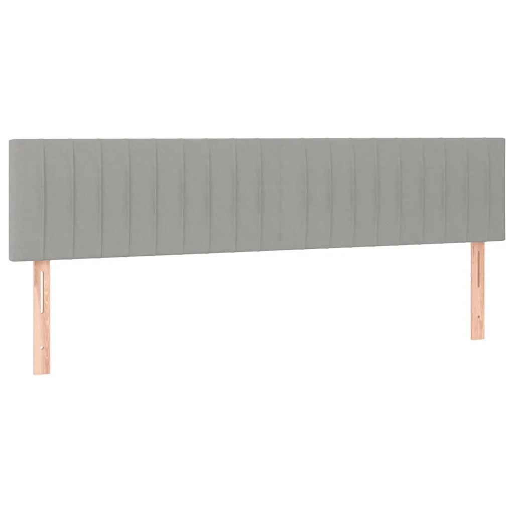 Letto matrimoniale | Letto per adulti | Giroletto senza Materasso Grigio Chiaro 120x190 cm in Tessuto - Image 8