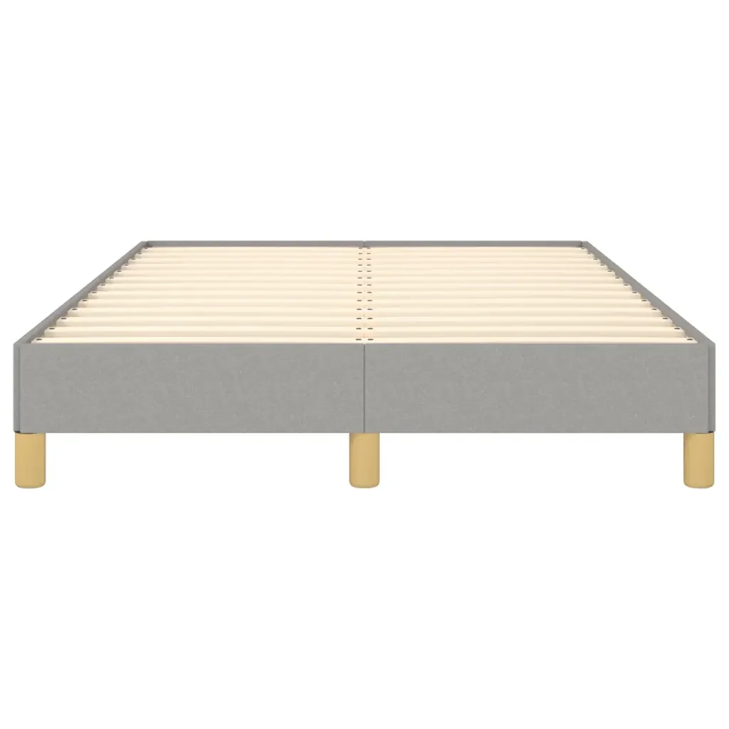 Letto matrimoniale | Letto per adulti | Giroletto senza Materasso Grigio Chiaro 120x190 cm in Tessuto - Image 5