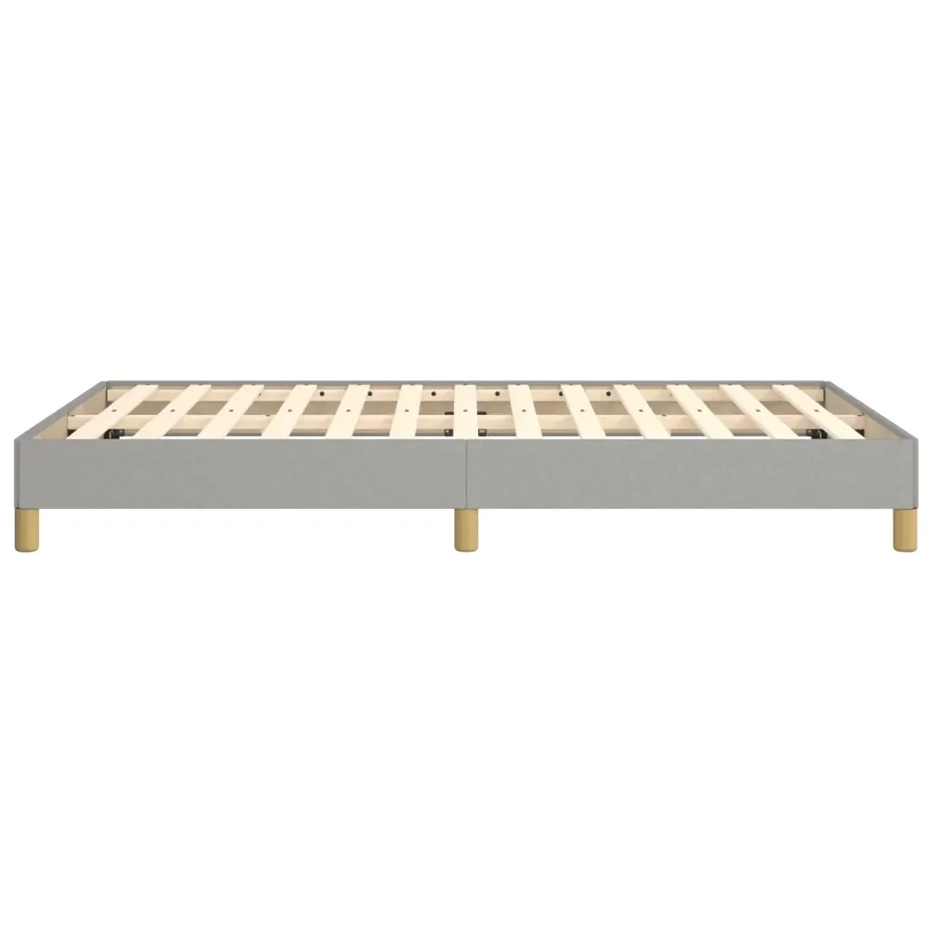 Letto matrimoniale | Letto per adulti | Giroletto senza Materasso Grigio Chiaro 120x190 cm in Tessuto - Image 6
