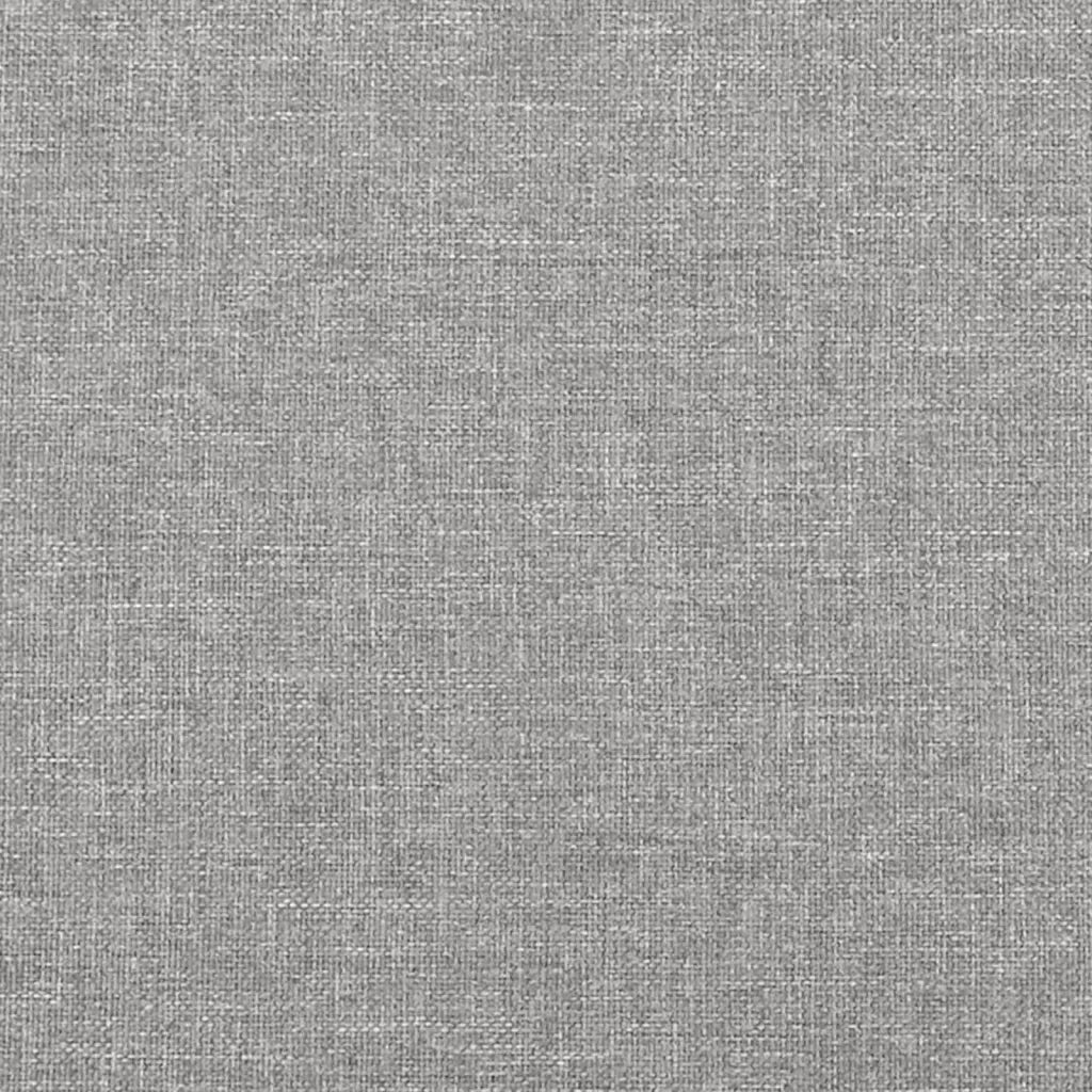 Letto matrimoniale | Letto per adulti | Giroletto senza Materasso Grigio Chiaro 120x190 cm in Tessuto - Image 8