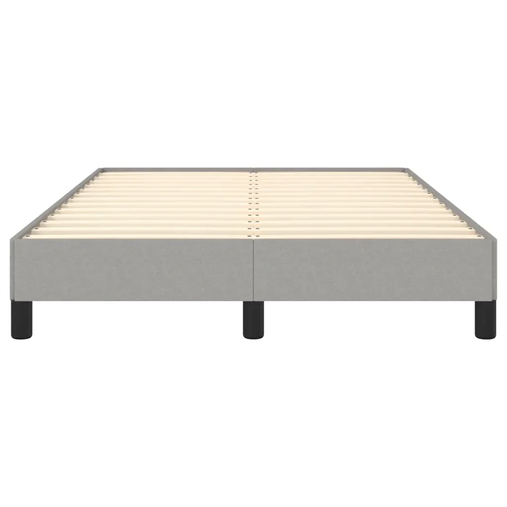 Letto matrimoniale | Letto per adulti | Giroletto senza Materasso Grigio Chiaro 120x190 cm in Tessuto - Image 5