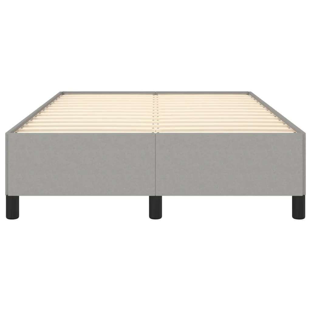 Letto matrimoniale | Letto per adulti | Giroletto senza Materasso Grigio Chiaro 120x190 cm in Tessuto - Image 5