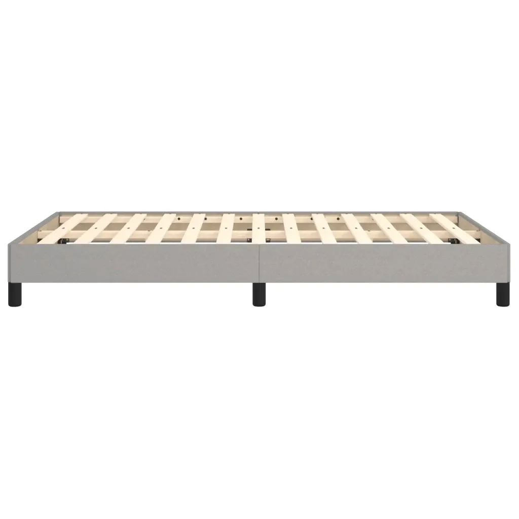 Letto matrimoniale | Letto per adulti | Giroletto senza Materasso Grigio Chiaro 120x190 cm in Tessuto - Image 6
