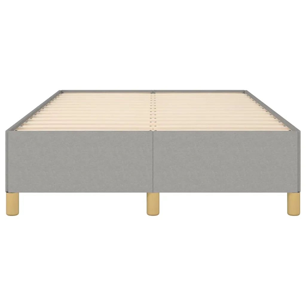 Letto matrimoniale | Letto per adulti | Giroletto senza Materasso Grigio Chiaro 120x190 cm in Tessuto - Image 5