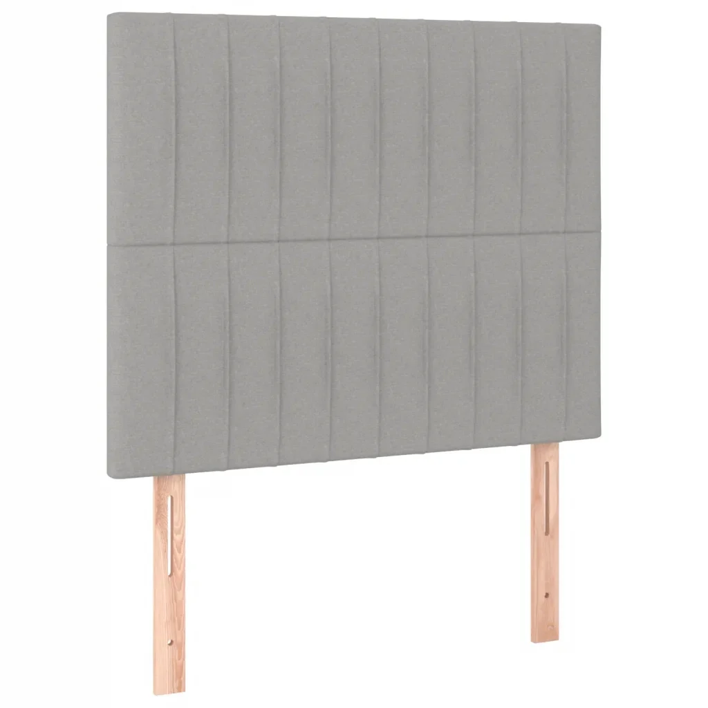 Letto matrimoniale | Letto per adulti | Giroletto senza Materasso Grigio Chiaro 120x200 cm Tessuto - Image 8