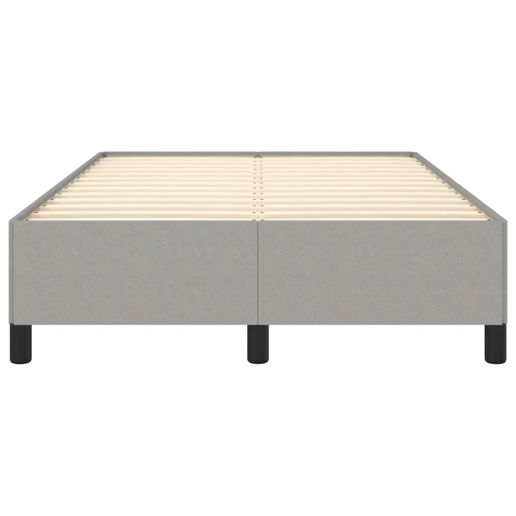 Letto matrimoniale | Letto per adulti | Giroletto senza Materasso Grigio Chiaro 120x200 cm Tessuto - Image 5