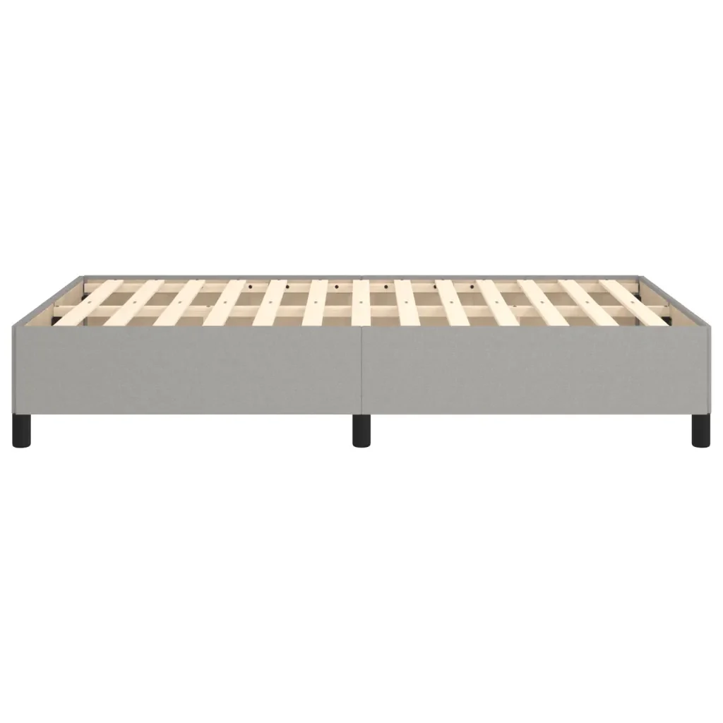 Letto matrimoniale | Letto per adulti | Giroletto senza Materasso Grigio Chiaro 120x200 cm Tessuto - Image 6
