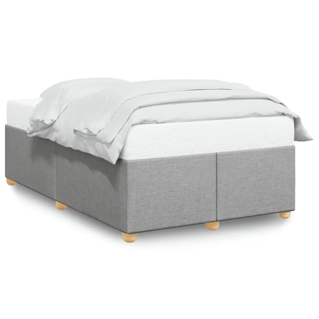 Letto matrimoniale | Letto per adulti | Giroletto senza Materasso Grigio Chiaro 120x200 cm Tessuto