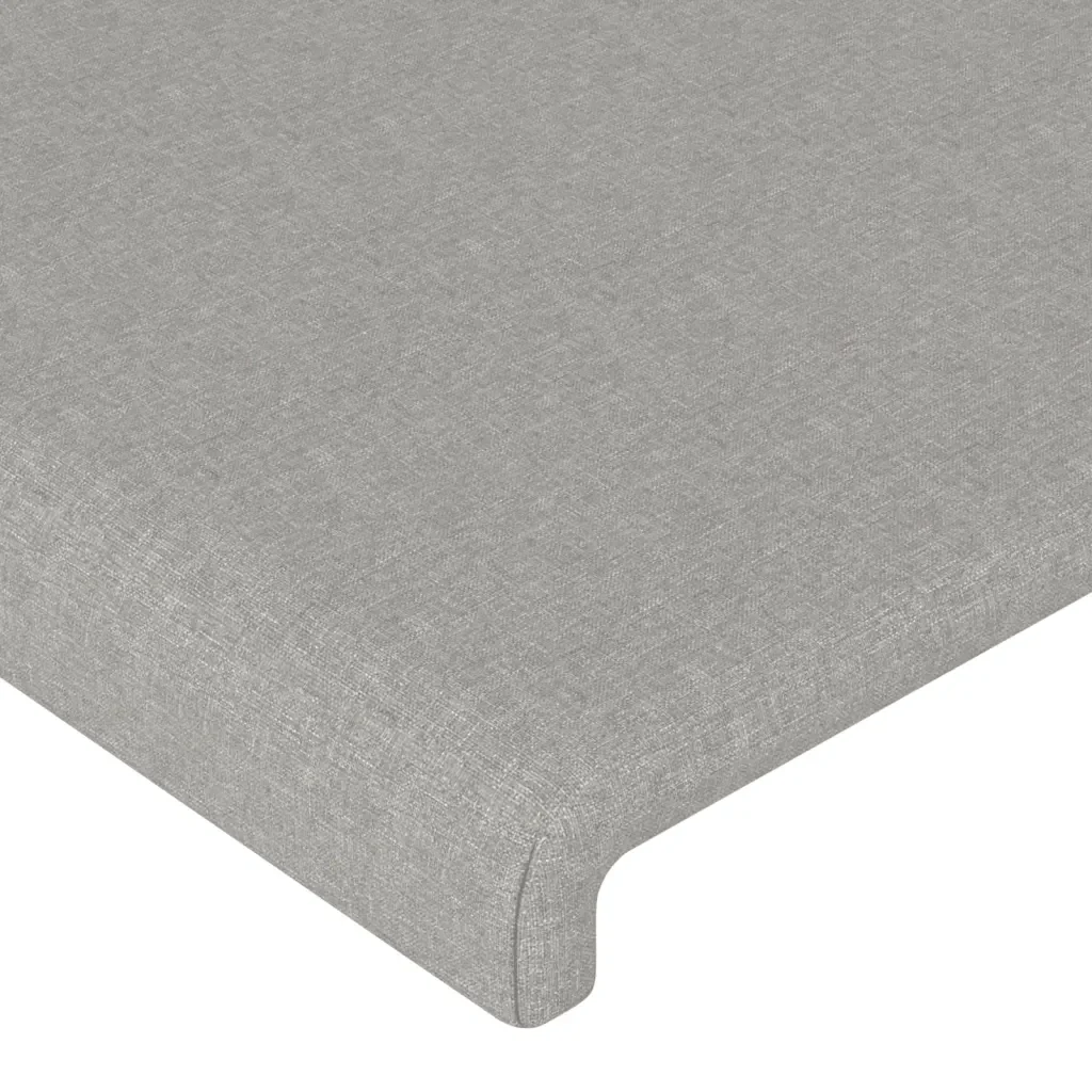 Letto matrimoniale | Letto per adulti | Giroletto senza Materasso Grigio Chiaro 140x200 cm Tessuto - Image 10