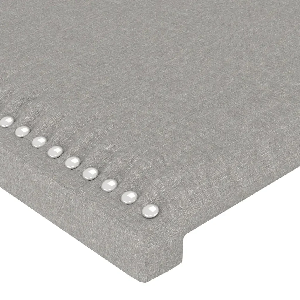Letto matrimoniale | Letto per adulti | Giroletto senza Materasso Grigio Chiaro 140x200 cm Tessuto - Image 10