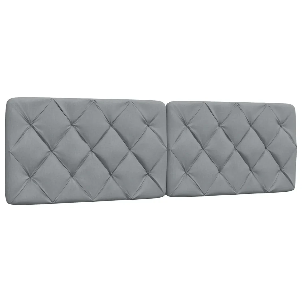 Letto matrimoniale | Letto per adulti | Giroletto senza Materasso Grigio Chiaro 160x200 cm Tessuto - Image 7