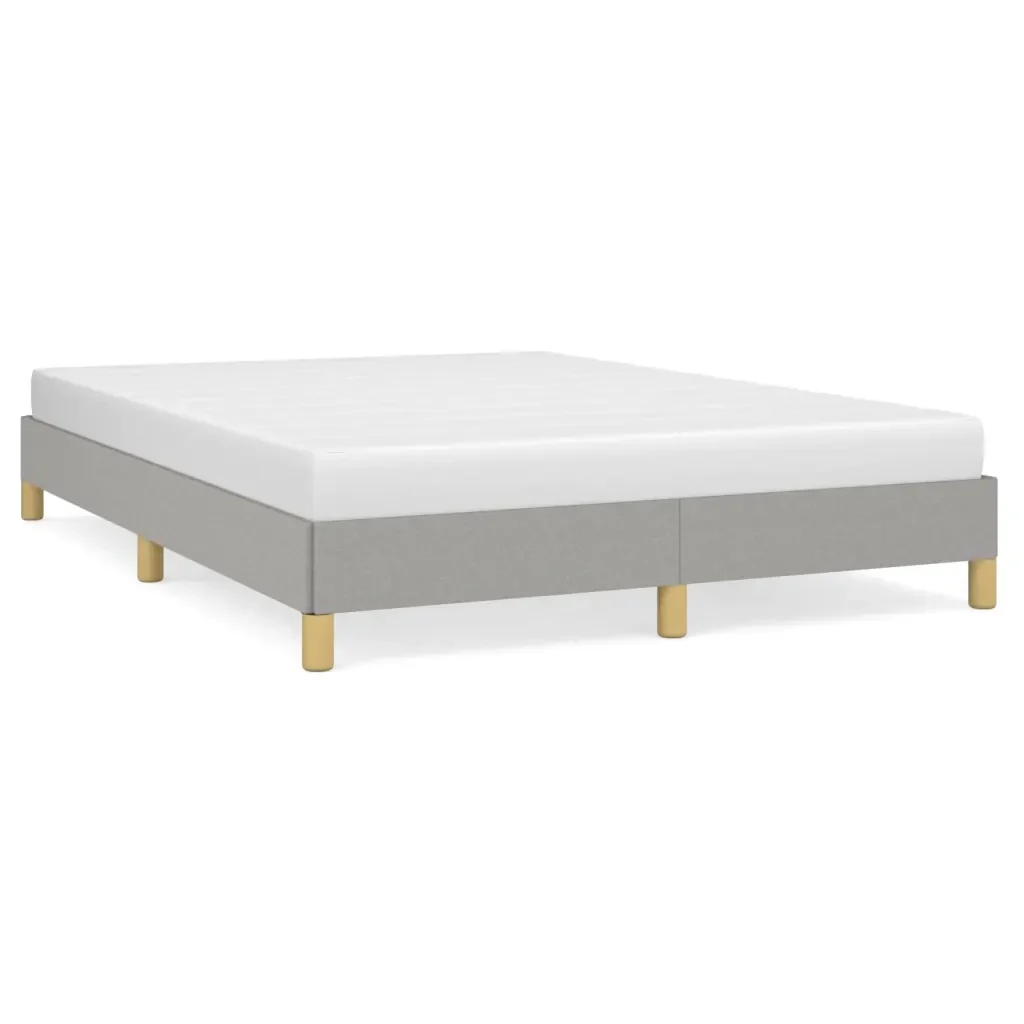 Letto matrimoniale | Letto per adulti | Giroletto senza Materasso Grigio Chiaro 160x200 cm Tessuto