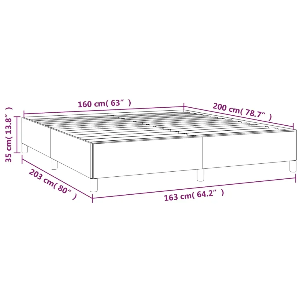 Letto matrimoniale | Letto per adulti | Giroletto senza Materasso Grigio Chiaro 160x200 cm Tessuto - Image 9