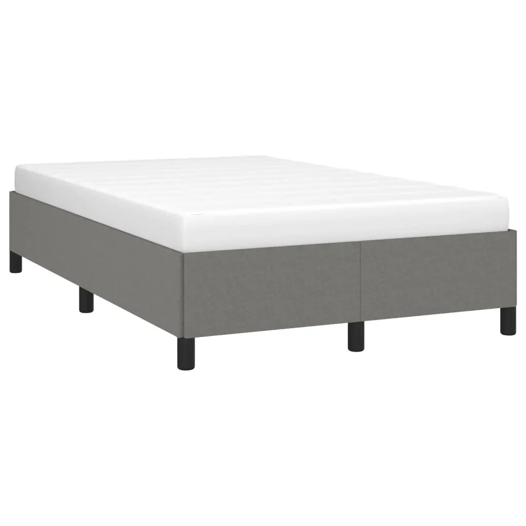 Letto matrimoniale | Letto per adulti | Giroletto senza Materasso Grigio Scuro 120x190 cm in Tessuto - Image 3