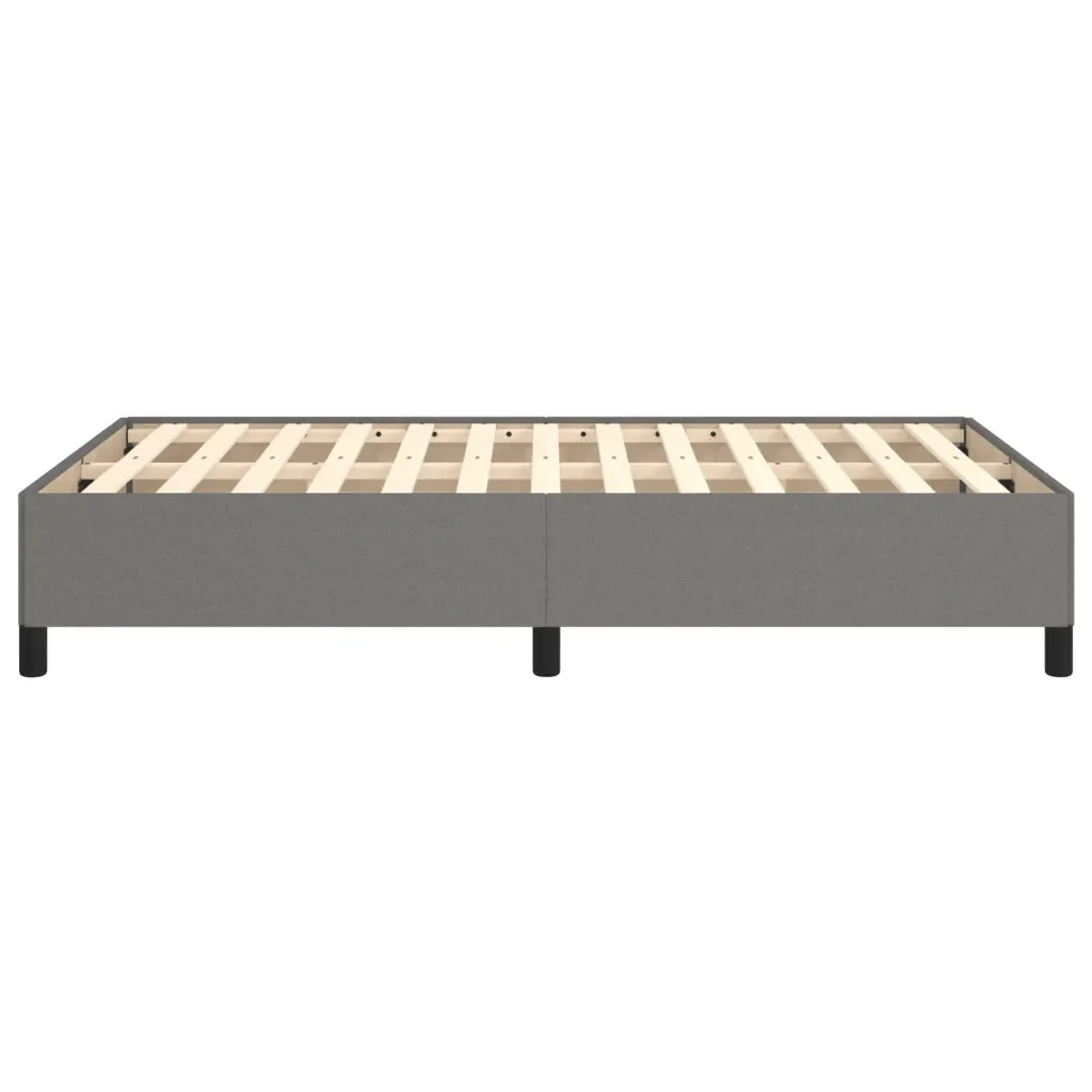 Letto matrimoniale | Letto per adulti | Giroletto senza Materasso Grigio Scuro 120x190 cm in Tessuto - Image 5