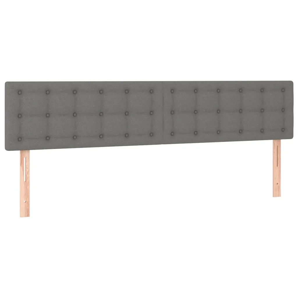 Letto matrimoniale | Letto per adulti | Giroletto senza Materasso Grigio Scuro 120x190 cm in Tessuto - Image 8
