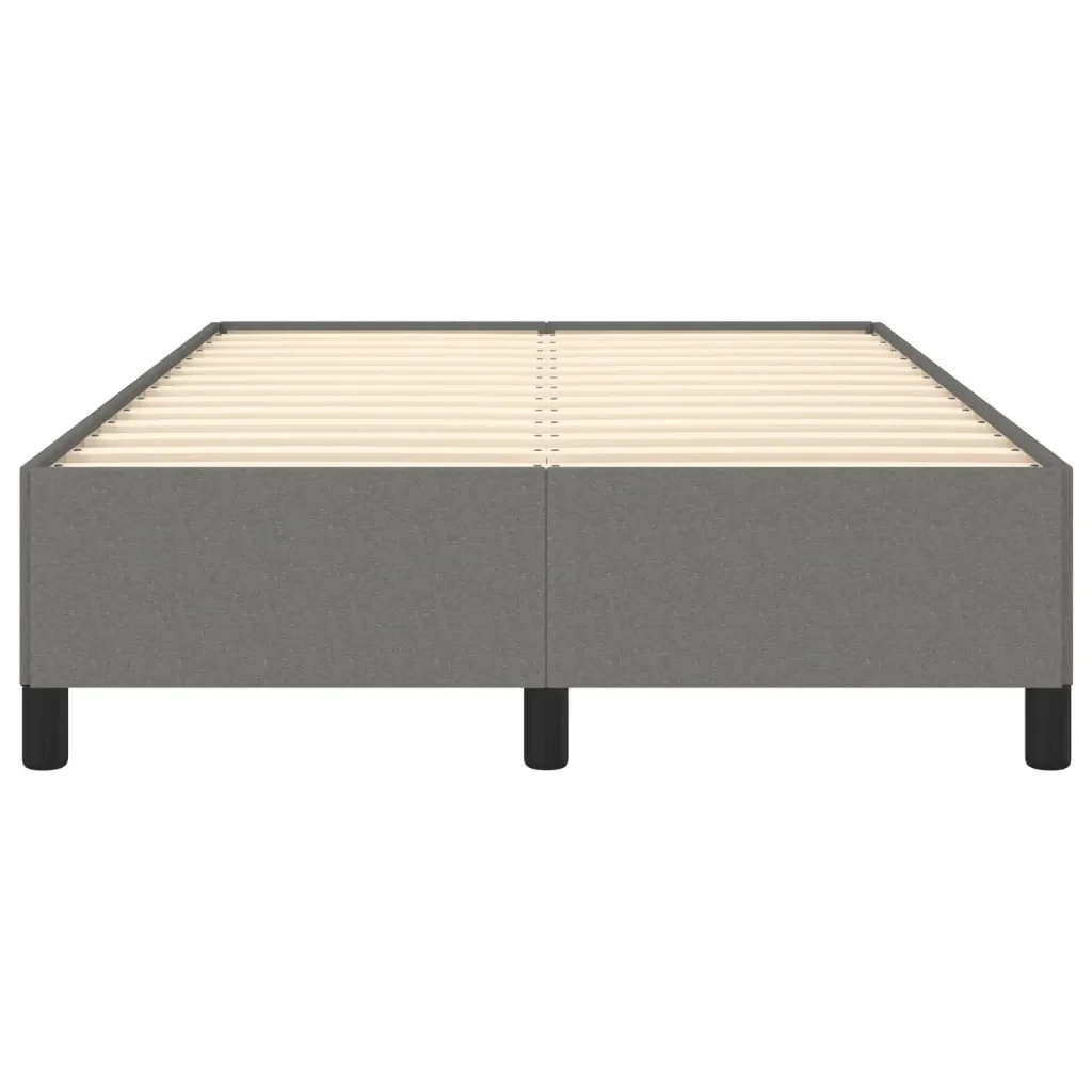 Letto matrimoniale | Letto per adulti | Giroletto senza Materasso Grigio Scuro 120x190 cm in Tessuto - Image 5
