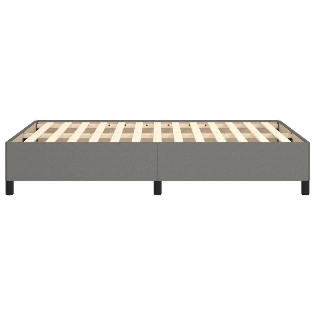 Letto matrimoniale | Letto per adulti | Giroletto senza Materasso Grigio Scuro 120x190 cm in Tessuto - Image 6