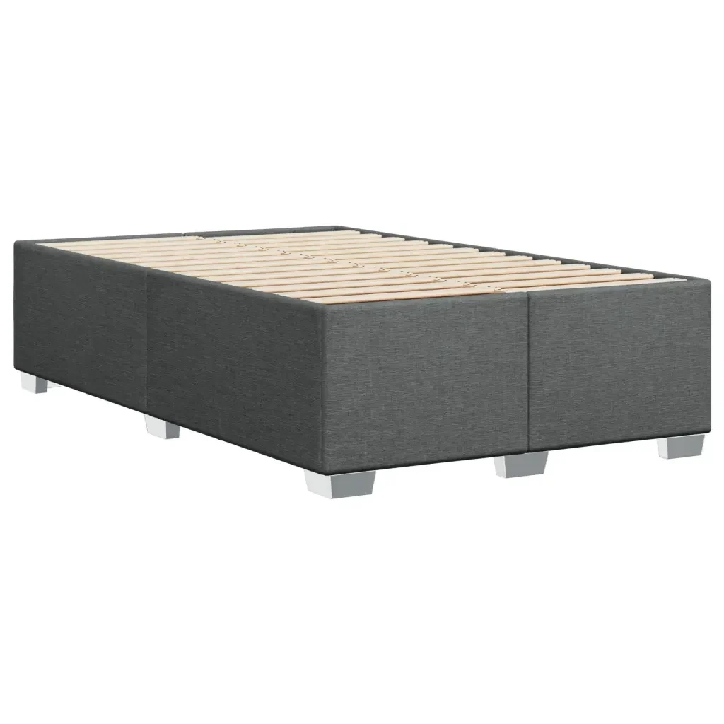 Letto matrimoniale | Letto per adulti | Giroletto senza Materasso Grigio Scuro 120x190 cm in Tessuto - Image 6