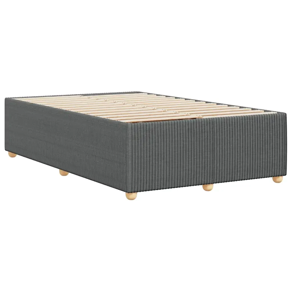 Letto matrimoniale | Letto per adulti | Giroletto senza Materasso Grigio Scuro 120x190 cm in Tessuto - Image 6