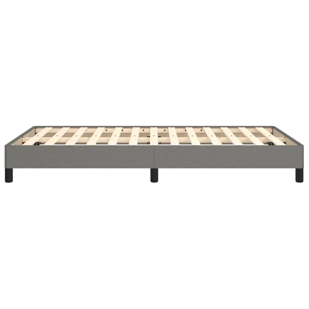 Letto matrimoniale | Letto per adulti | Giroletto senza Materasso Grigio Scuro 120x190 cm in Tessuto - Image 6