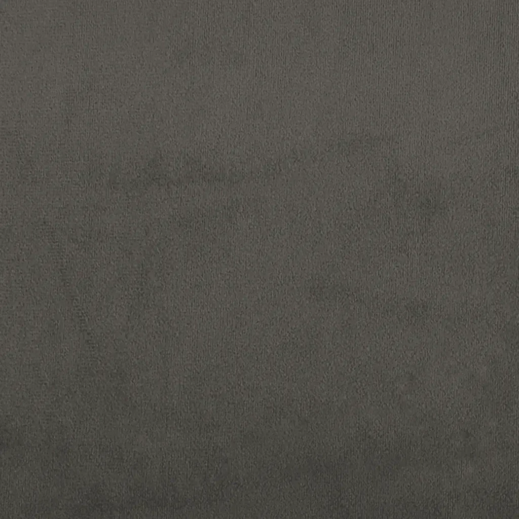 Letto matrimoniale | Letto per adulti | Giroletto senza Materasso Grigio Scuro 120x190 cm Velluto - Image 8