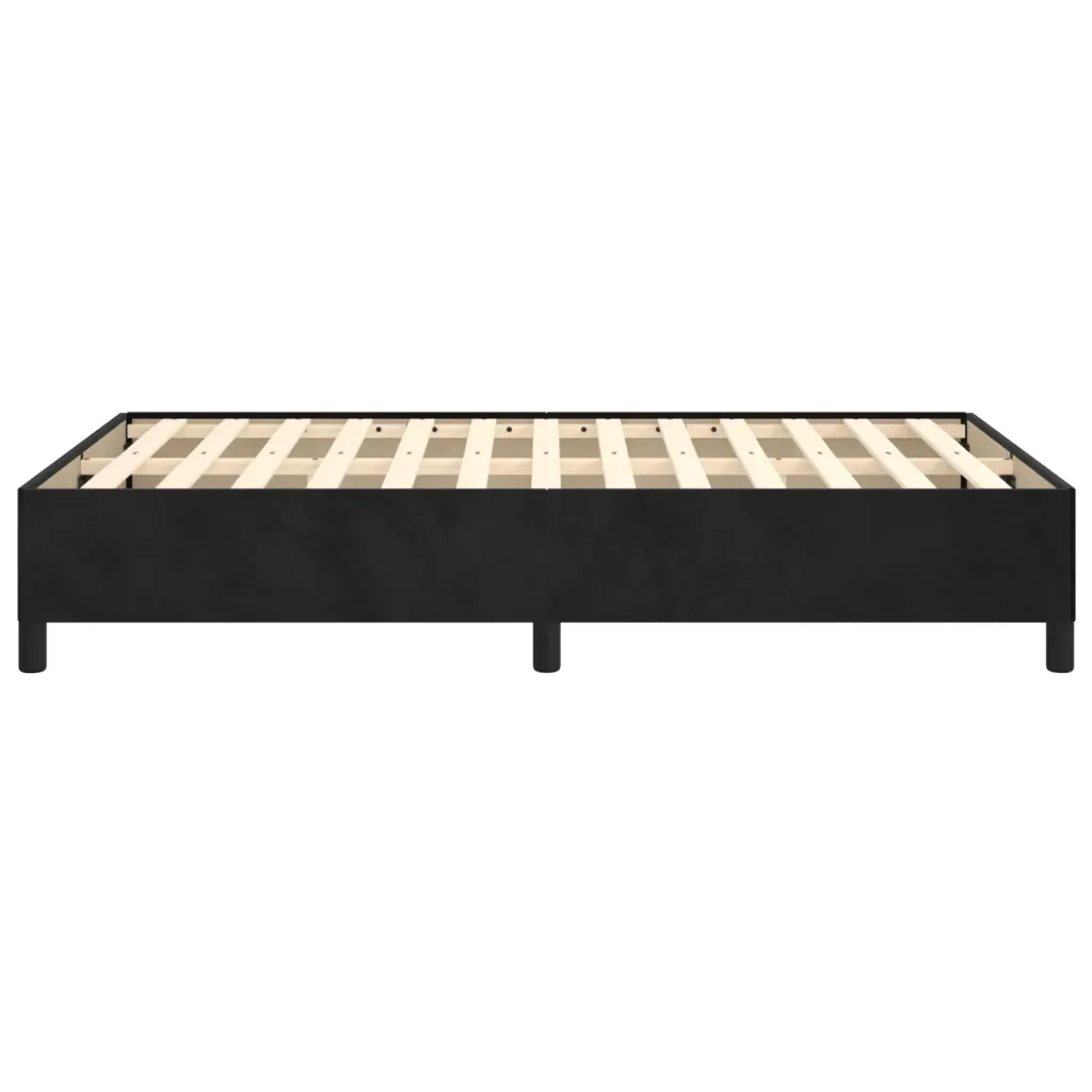 Letto matrimoniale | Letto per adulti | Giroletto senza Materasso Grigio Scuro 120x190 cm Velluto - Image 6