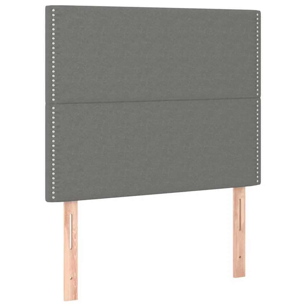 Letto matrimoniale | Letto per adulti | Giroletto senza Materasso Grigio Scuro 120x200 cm Tessuto - Image 9