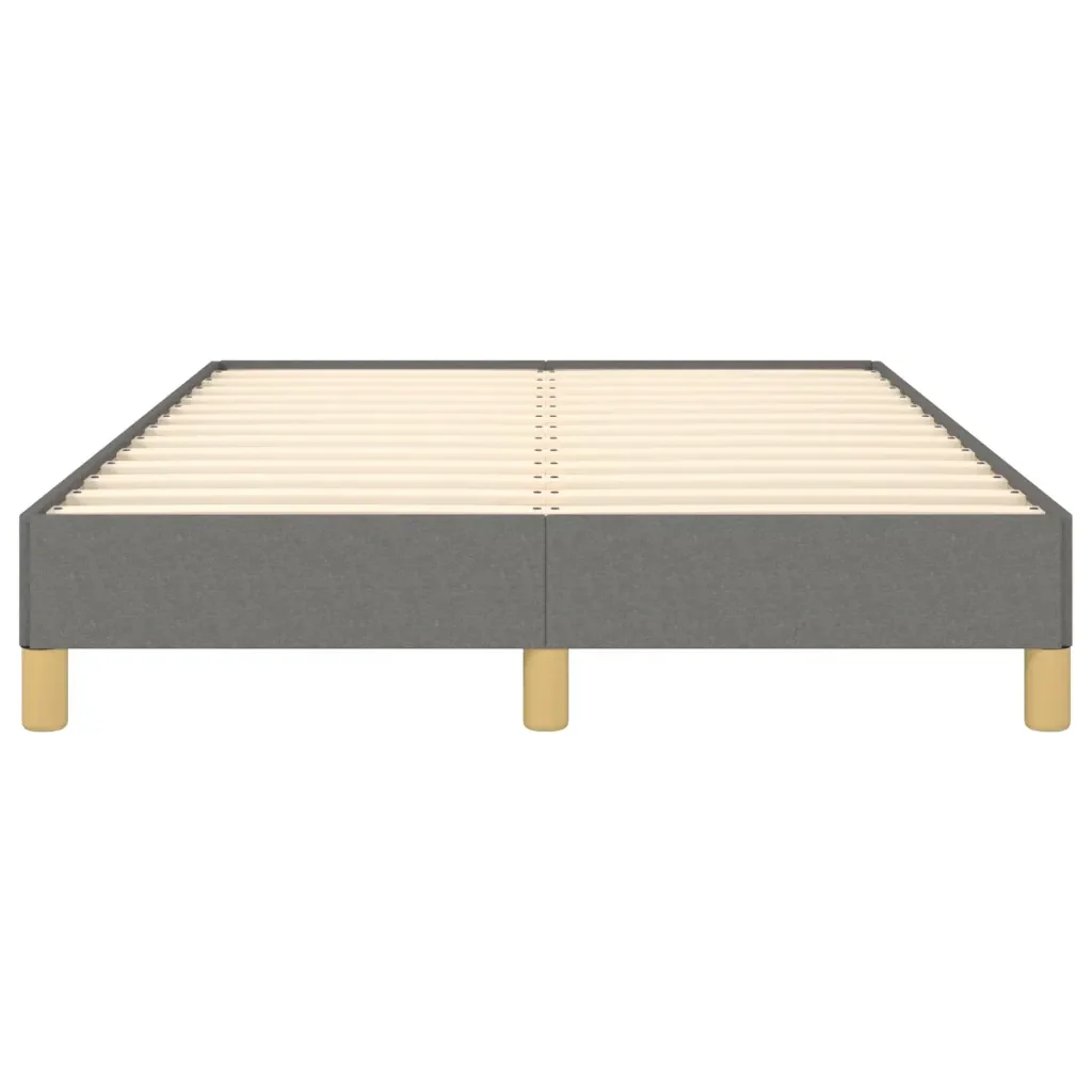 Letto matrimoniale | Letto per adulti | Giroletto senza Materasso Grigio Scuro 120x200 cm Tessuto - Image 5
