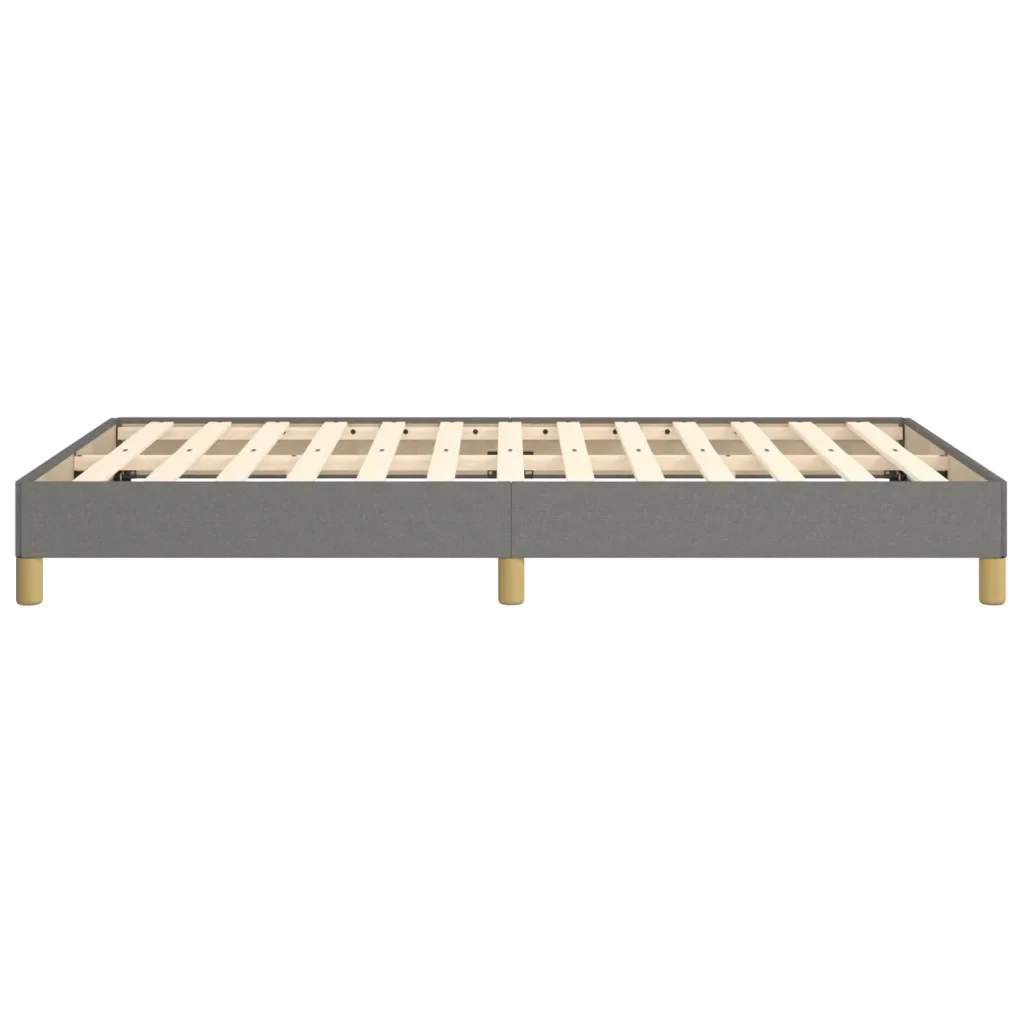 Letto matrimoniale | Letto per adulti | Giroletto senza Materasso Grigio Scuro 120x200 cm Tessuto - Image 6