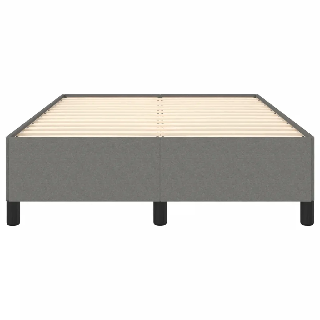 Letto matrimoniale | Letto per adulti | Giroletto senza Materasso Grigio Scuro 120x200 cm Tessuto - Image 5