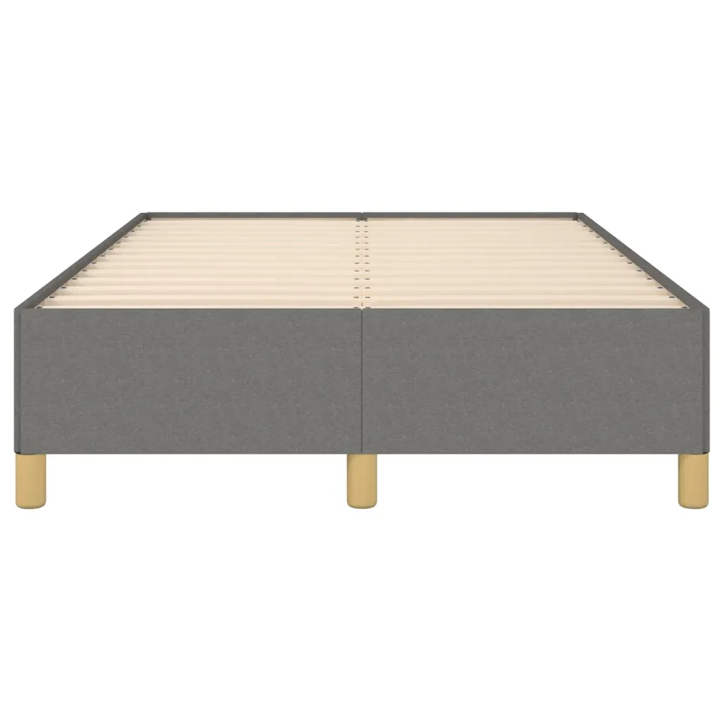 Letto matrimoniale | Letto per adulti | Giroletto senza Materasso Grigio Scuro 120x200 cm Tessuto - Image 5