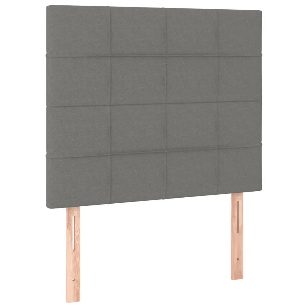 Letto matrimoniale | Letto per adulti | Giroletto senza Materasso Grigio Scuro 120x200 cm Tessuto - Image 9