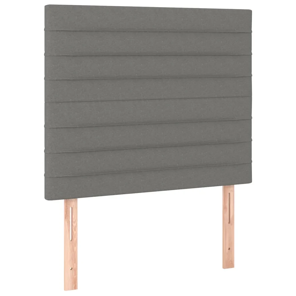 Letto matrimoniale | Letto per adulti | Giroletto senza Materasso Grigio Scuro 120x200 cm Tessuto - Image 9