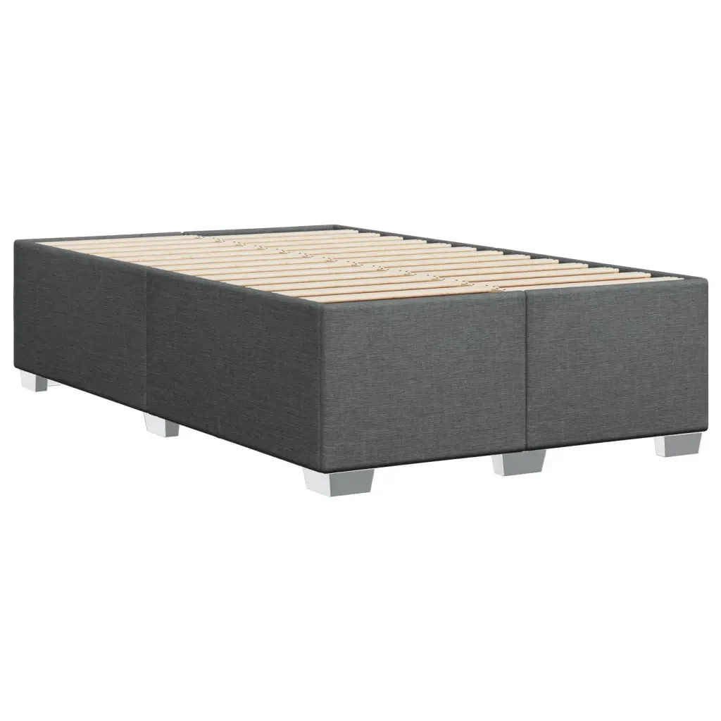 Letto matrimoniale | Letto per adulti | Giroletto senza Materasso Grigio Scuro 120x200 cm Tessuto - Image 6