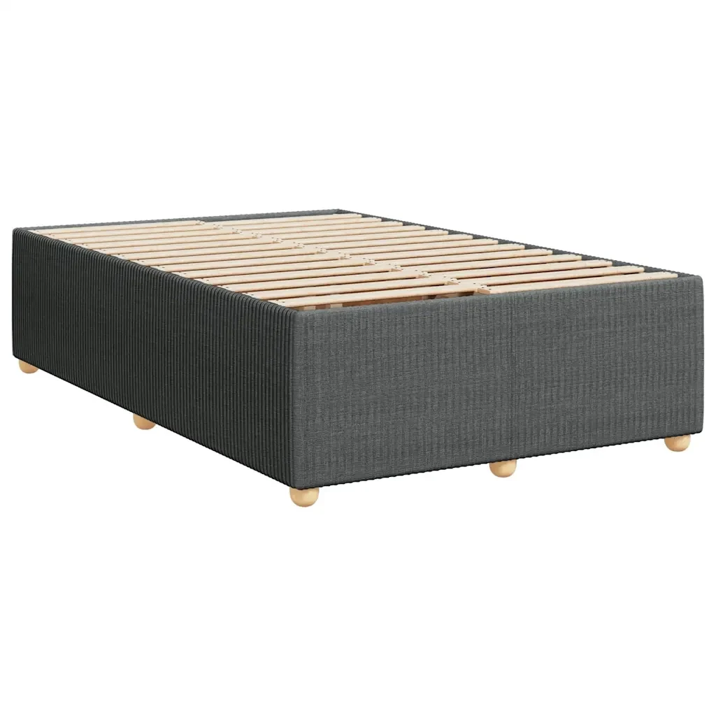 Letto matrimoniale | Letto per adulti | Giroletto senza Materasso Grigio Scuro 120x200 cm Tessuto - Image 4