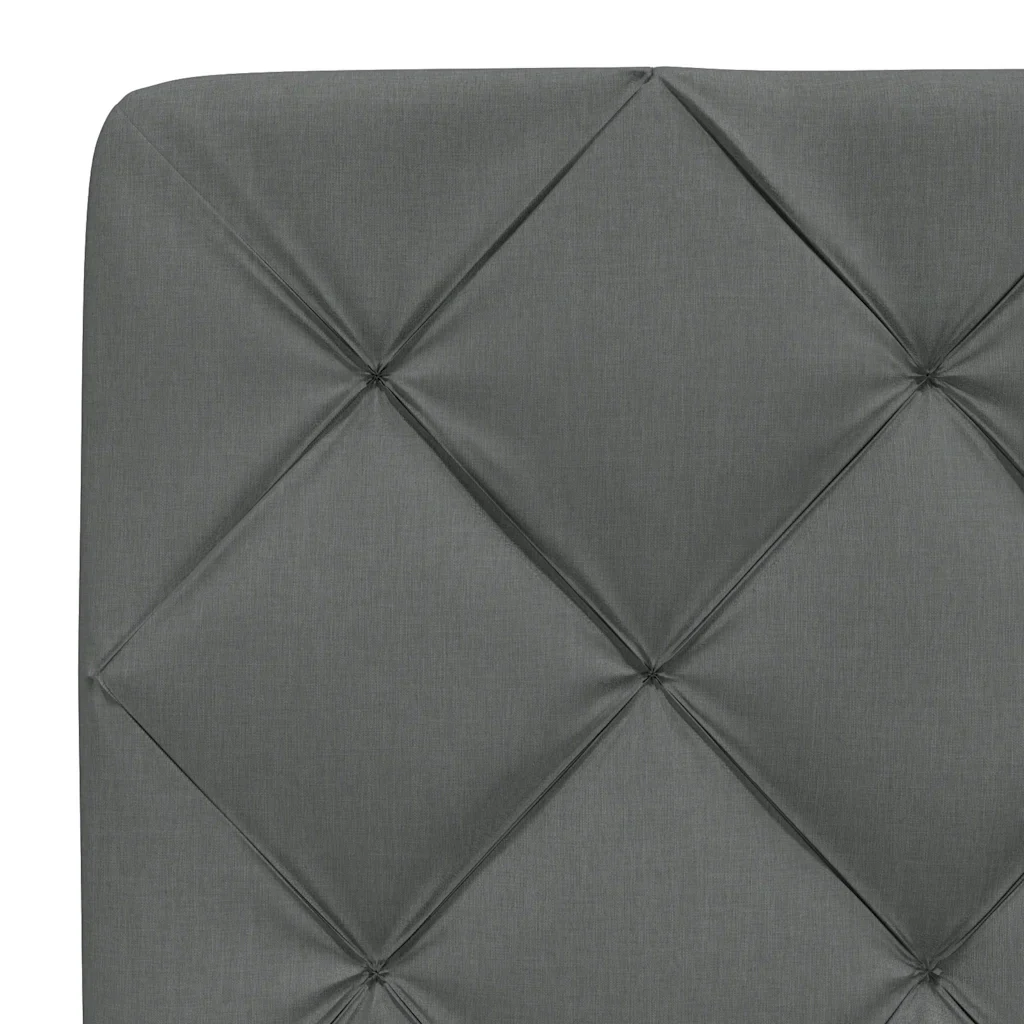 Letto matrimoniale | Letto per adulti | Giroletto senza Materasso Grigio Scuro 120x200 cm Tessuto - Image 10