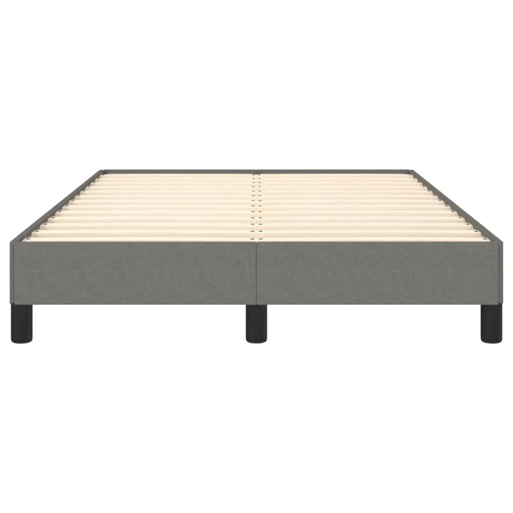 Letto matrimoniale | Letto per adulti | Giroletto senza Materasso Grigio Scuro 120x200 cm Tessuto - Image 5