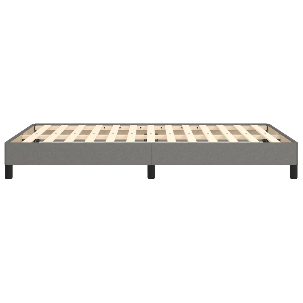 Letto matrimoniale | Letto per adulti | Giroletto senza Materasso Grigio Scuro 120x200 cm Tessuto - Image 6