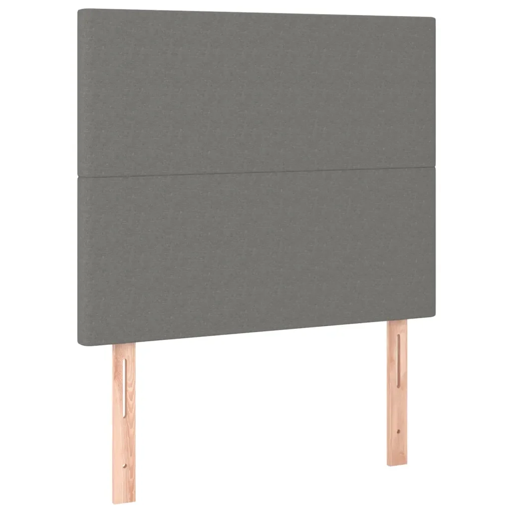 Letto matrimoniale | Letto per adulti | Giroletto senza Materasso Grigio Scuro 120x200 cm Tessuto - Image 9