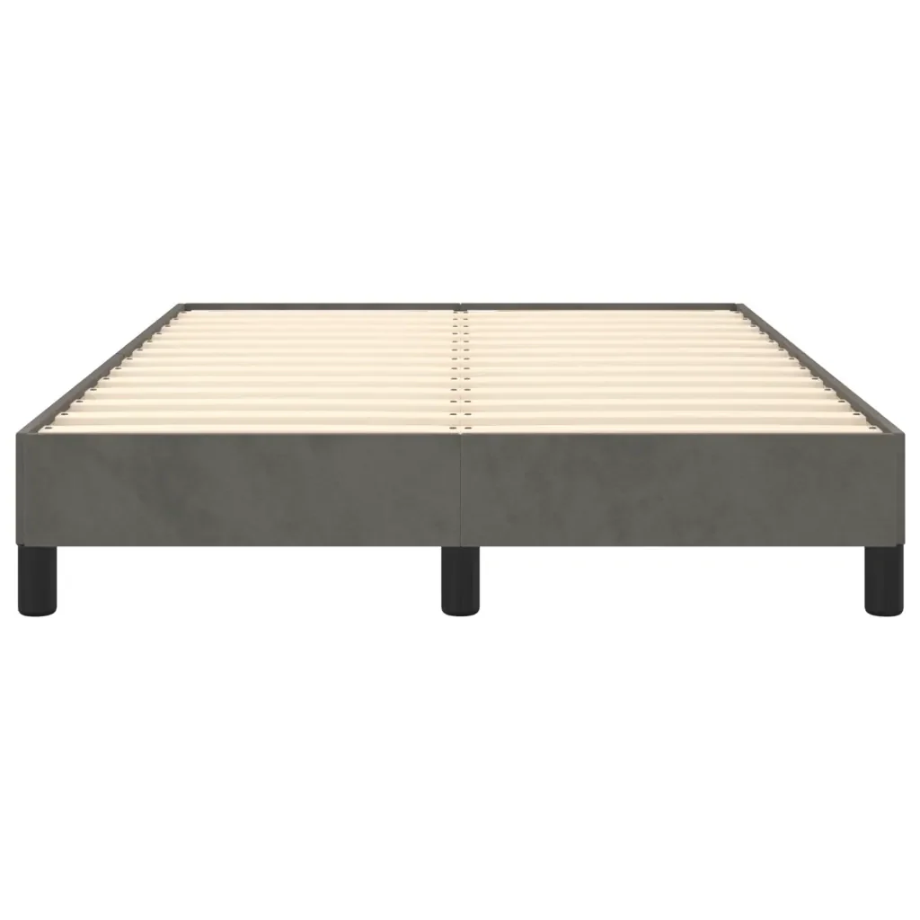 Letto matrimoniale | Letto per adulti | Giroletto senza Materasso Grigio Scuro 120x200 cm Velluto - Image 5
