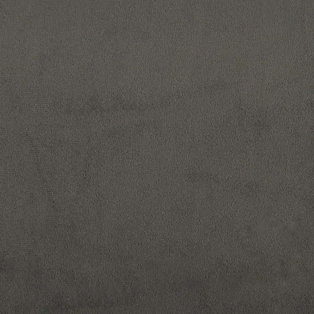 Letto matrimoniale | Letto per adulti | Giroletto senza Materasso Grigio Scuro 120x200 cm Velluto - Image 8