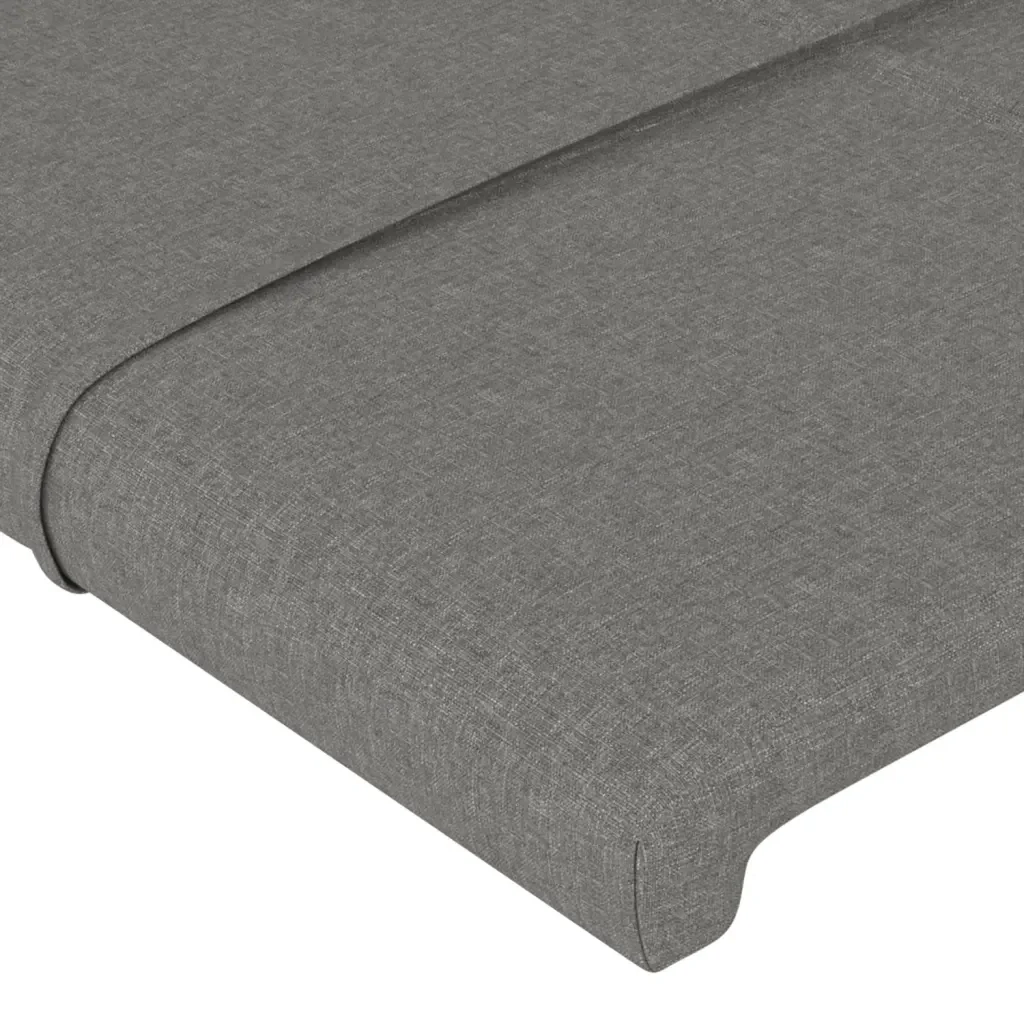 Letto matrimoniale | Letto per adulti | Giroletto senza Materasso Grigio Scuro 140x190 cm Tessuto - Image 10