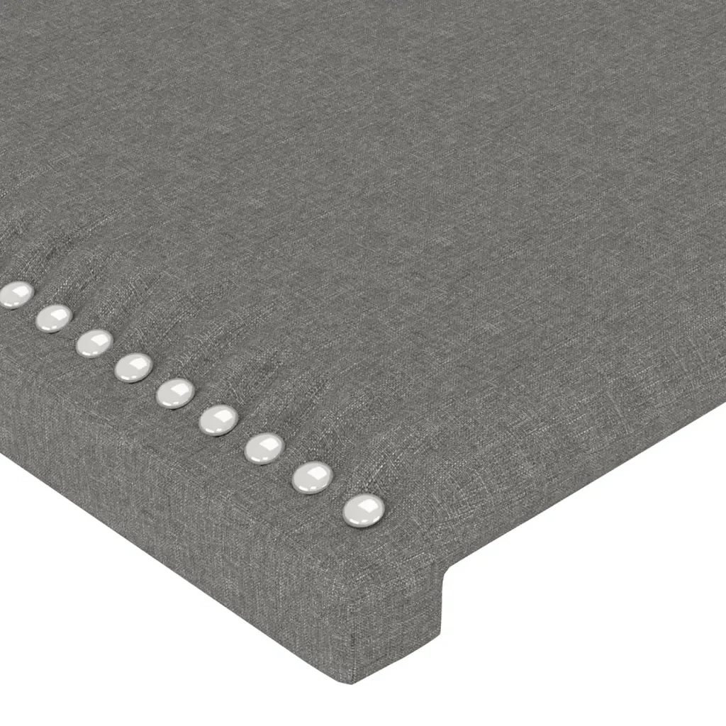 Letto matrimoniale | Letto per adulti | Giroletto senza Materasso Grigio Scuro 140x200 cm Tessuto - Image 10