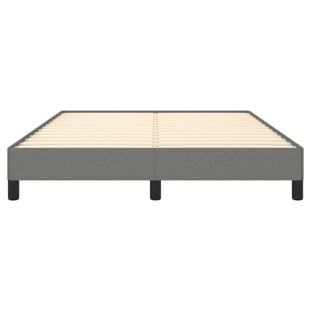 Letto matrimoniale | Letto per adulti | Giroletto senza Materasso Grigio Scuro 140x200 cm Tessuto - Image 5