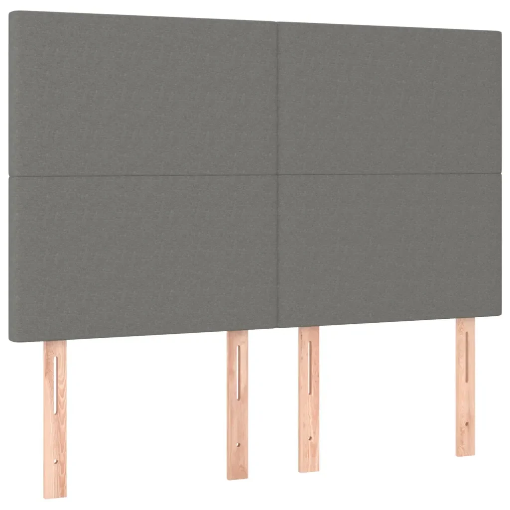 Letto matrimoniale | Letto per adulti | Giroletto senza Materasso Grigio Scuro 140x200 cm Tessuto - Image 9