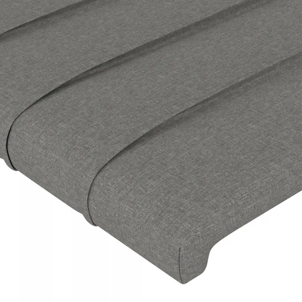 Letto matrimoniale | Letto per adulti | Giroletto senza Materasso Grigio Scuro 160x200 cm Tessuto - Image 10