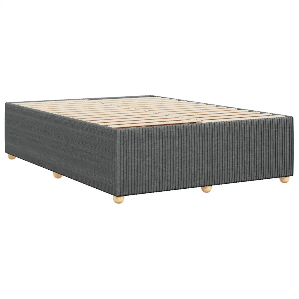 Letto matrimoniale | Letto per adulti | Giroletto senza Materasso Grigio Scuro 160x200 cm Tessuto - Image 6
