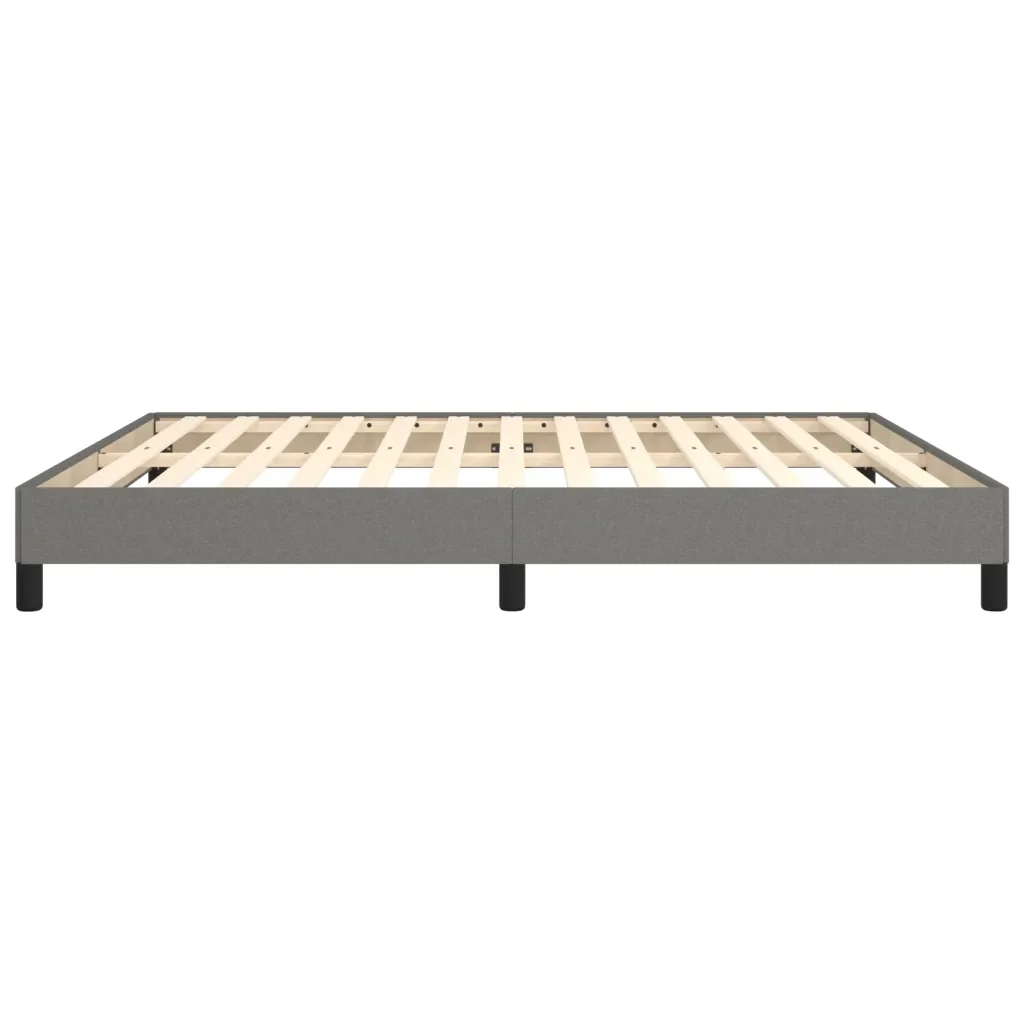 Letto matrimoniale | Letto per adulti | Giroletto senza Materasso Grigio Scuro 160x200 cm Tessuto - Image 6
