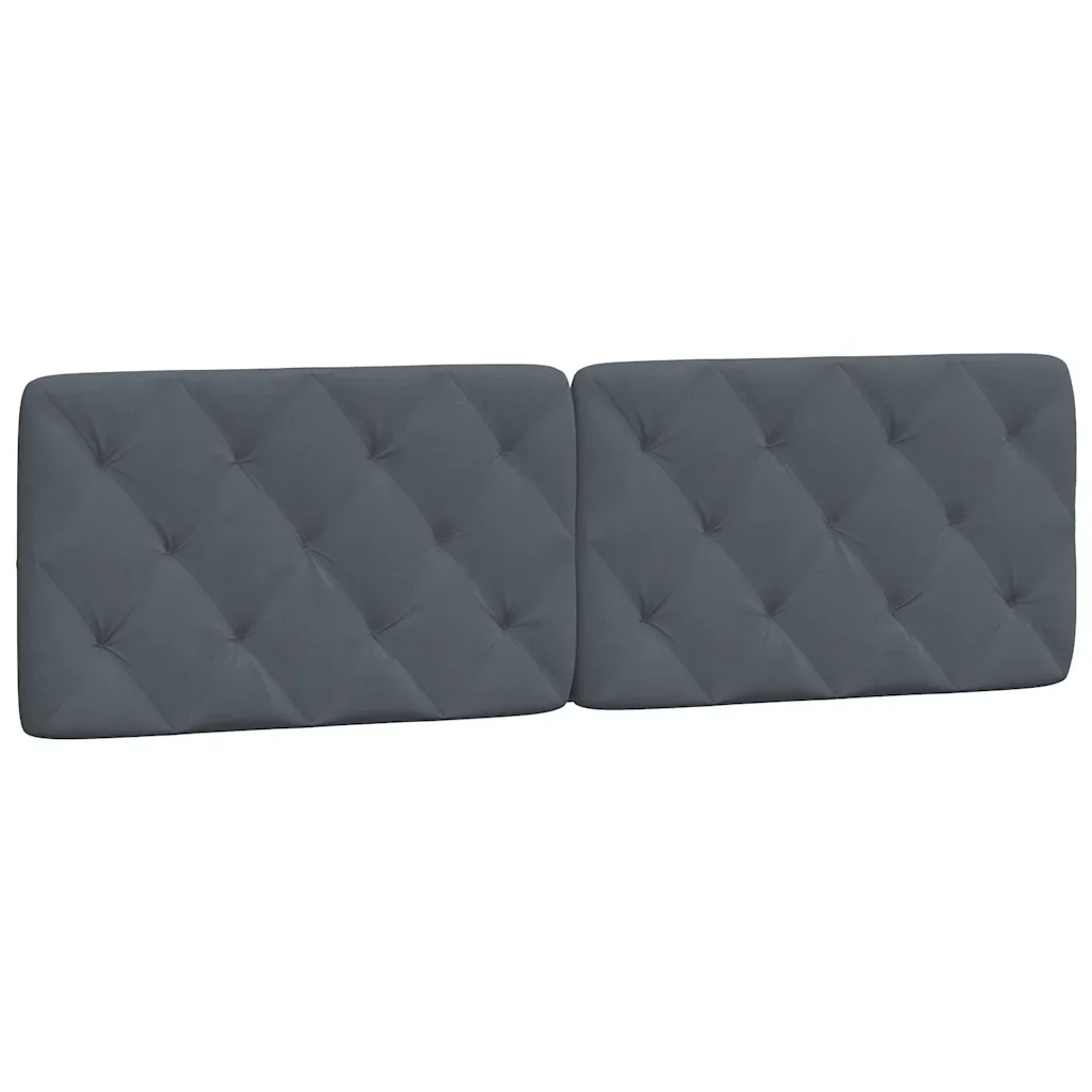 Letto matrimoniale | Letto per adulti | Giroletto senza Materasso Grigio Scuro 160x200 cm Velluto - Image 8